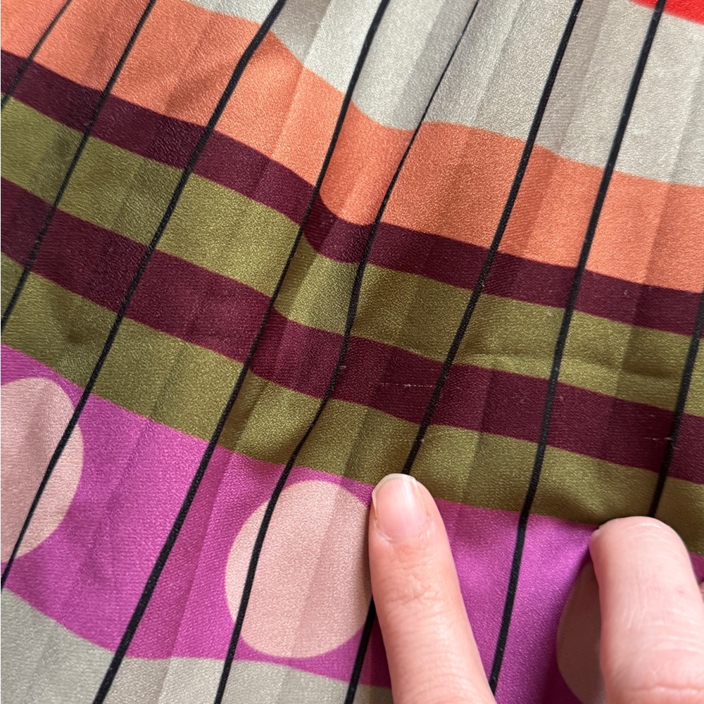 Le Superbe Jagger Patterned Pleated Midi Skirt - image 8